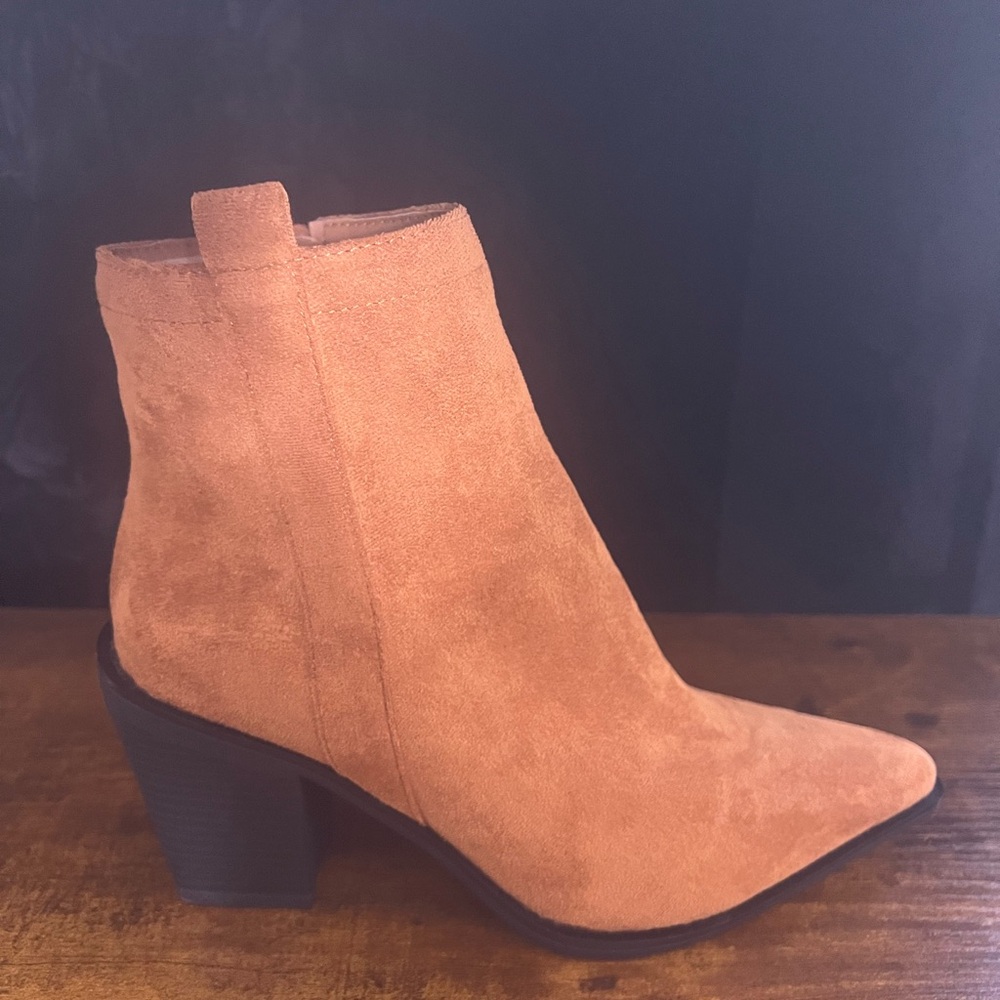 Tan Suede Ankle Boots